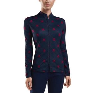 G/Fore Skull Killer Full Zip Jacket Twilight/Red Womens Golf